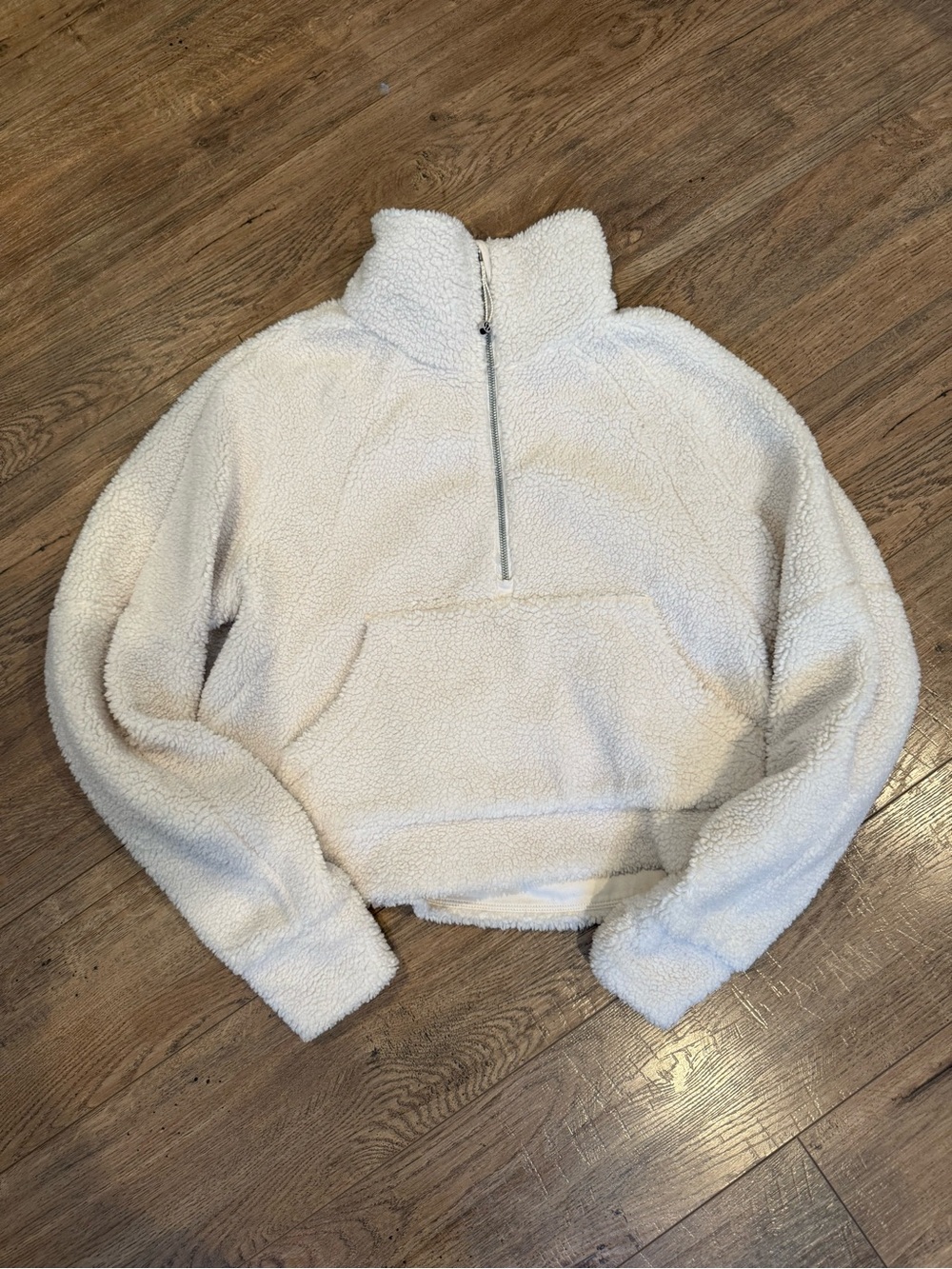 lululemon athletica Cream Sherpa Half-Zip Pullover